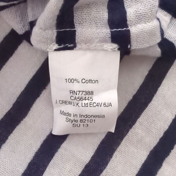 J Crew Striped Sleeveless Button Down Shirt - Picture 6 of 6